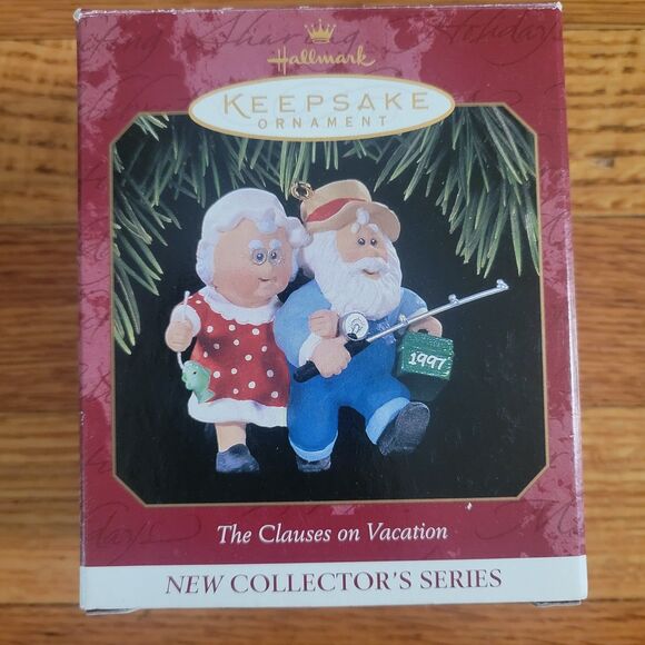 1997 Hallmark Christmas Ornament The Clauses on Vacation - Picture 1 of 3